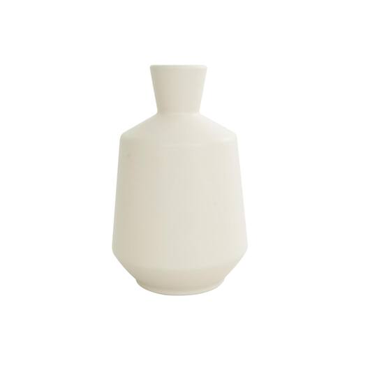7.5" Cream Ceramic Minimalistic Vase
